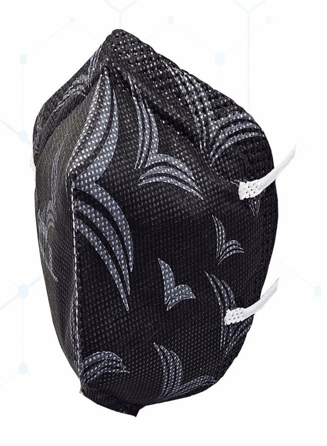 فينوس - في-شواس لايت+ - كمامة وجه مضادة للتلوث للجنسين - معتمدة من معهد المواصفات والمقاييس الهندي (ISI)، تصميم قابل للطي يسهل التنفس بكفاءة ترشيح 98.5%، مزودة بحلقات للأذن - أسود - عبوة من 16 كمامة - Image 5